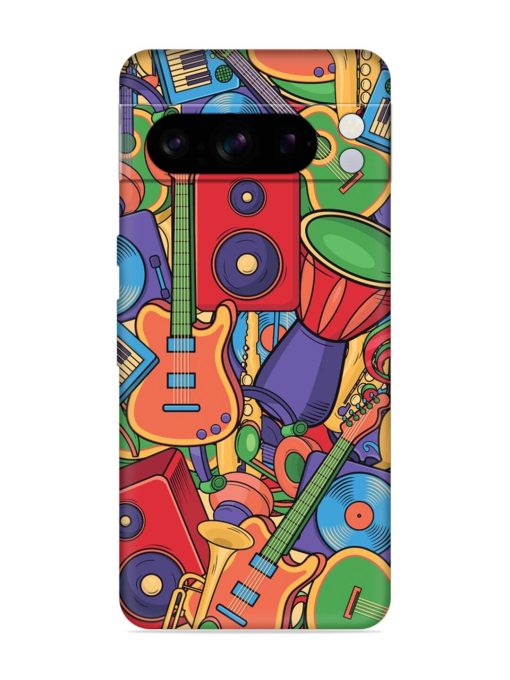 Colorful Music Art Embossed Soft Silicone Case for Google Pixel 8 Pro Zapvi