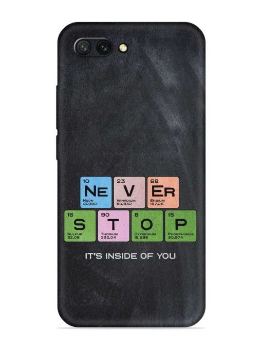 Never Stop It'S Inside Of You Embossed Soft Silicone Case for Honor 10 Zapvi