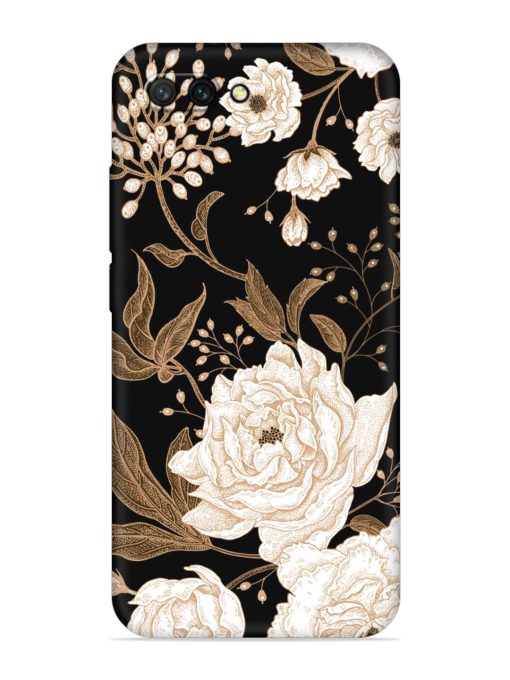 Peonies Roses Floral Embossed Soft Silicone Case for Honor 10 Zapvi