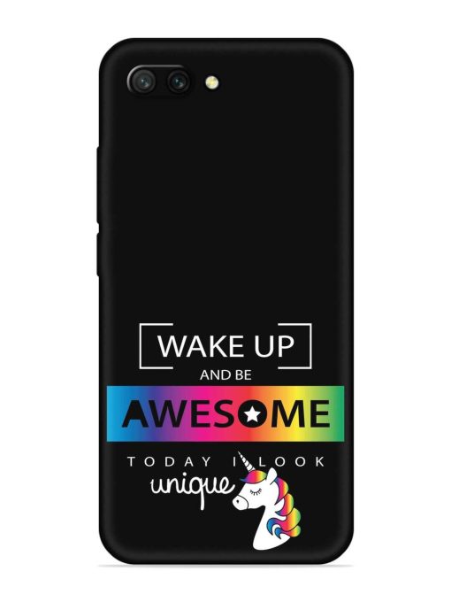 Inspirational Quote Unicorn Embossed Soft Silicone Case for Honor 10