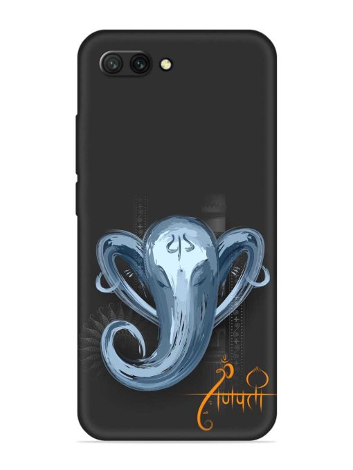 Illustration Lord Ganpati Embossed Soft Silicone Case for Honor 10 Zapvi