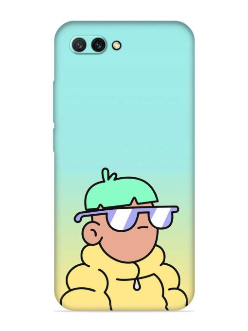 Doodles Cool Character Embossed Soft Silicone Case for Honor 10