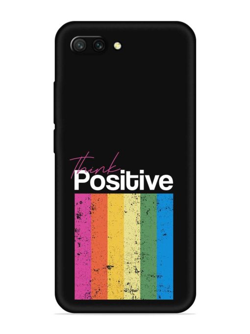 Think Positive Typography Embossed Soft Silicone Case for Honor 10 Zapvi