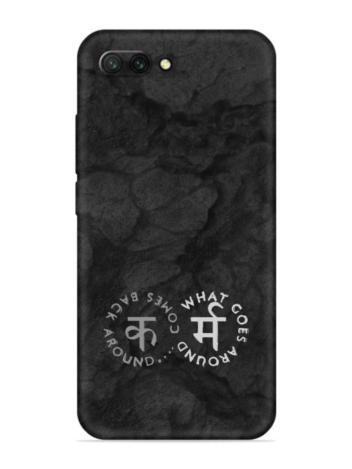 Karma Hindi Word Embossed Soft Silicone Case for Honor 10 Zapvi