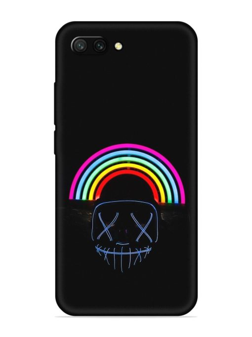 Mask Rainbow Embossed Soft Silicone Case for Honor 10 Zapvi