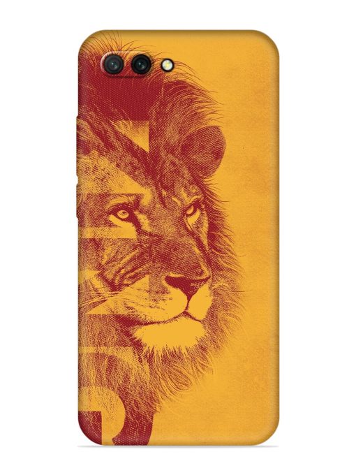 Gold Lion Crown Art Embossed Soft Silicone Case for Honor 10 Zapvi