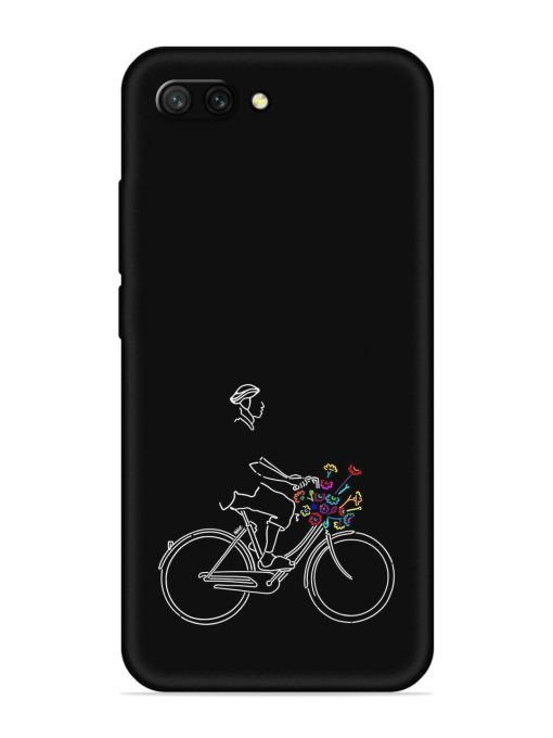 Minimalist Cycle Art Embossed Soft Silicone Case for Honor 10 Zapvi