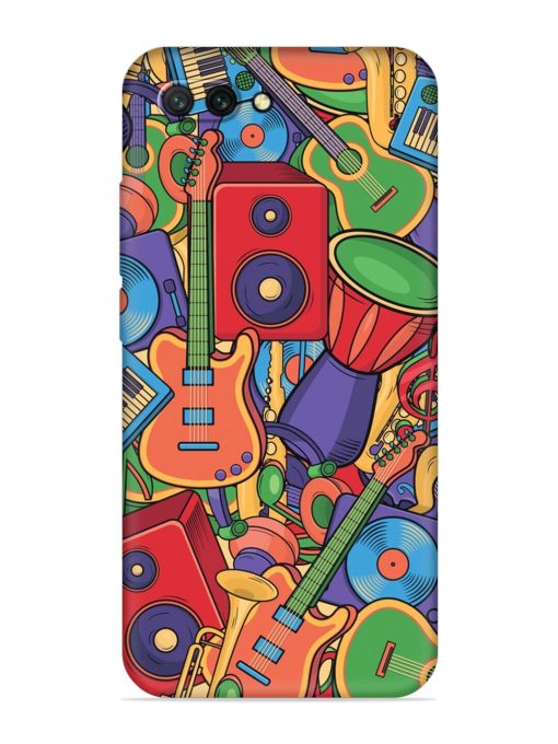 Colorful Music Art Embossed Soft Silicone Case for Honor 10