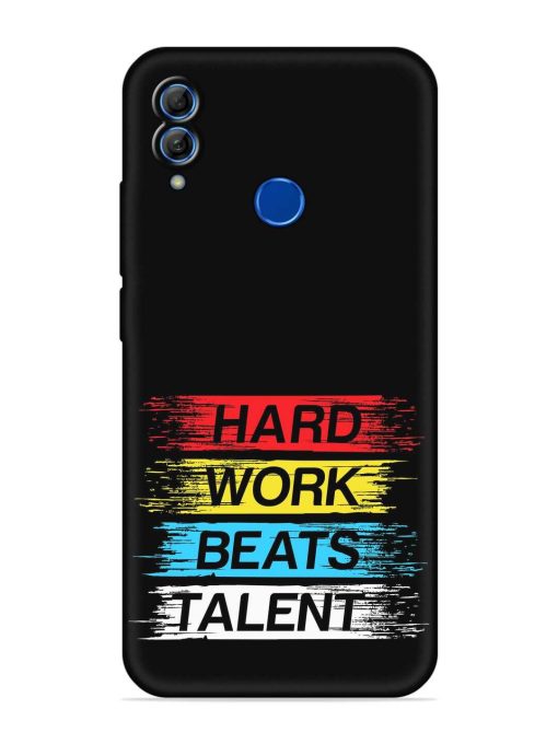 Hard Work Beats Embossed Soft Silicone Case for Honor 10 Lite Zapvi