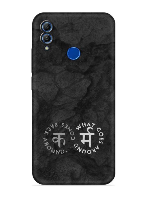 Karma Hindi Word Embossed Soft Silicone Case for Honor 10 Lite Zapvi