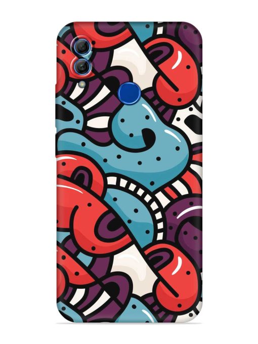 Seamless Backdrop Colorful Embossed Soft Silicone Case for Honor 10 Lite Zapvi