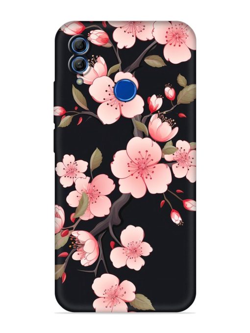 Cherry Blossom Embossed Soft Silicone Case for Honor 10 Lite Zapvi