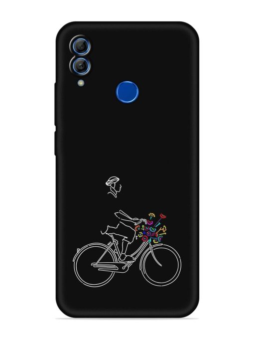 Minimalist Cycle Art Embossed Soft Silicone Case for Honor 10 Lite Zapvi