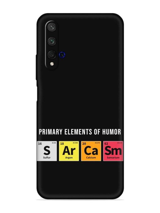 Primary Elements Humor Embossed Soft Silicone Case for Honor 20 Zapvi