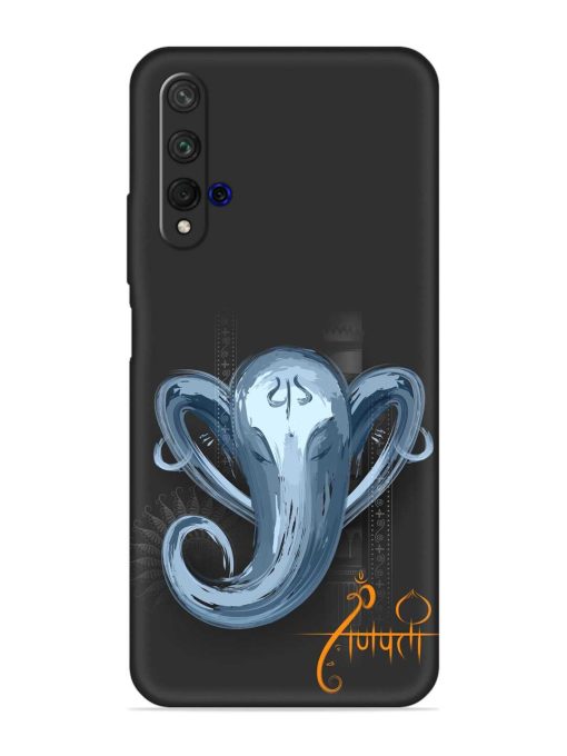 Illustration Lord Ganpati Embossed Soft Silicone Case for Honor 20 Zapvi