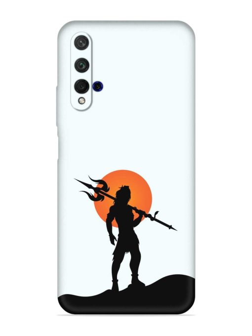 Lord Mahadev Trendy Embossed Soft Silicone Case for Honor 20 Zapvi