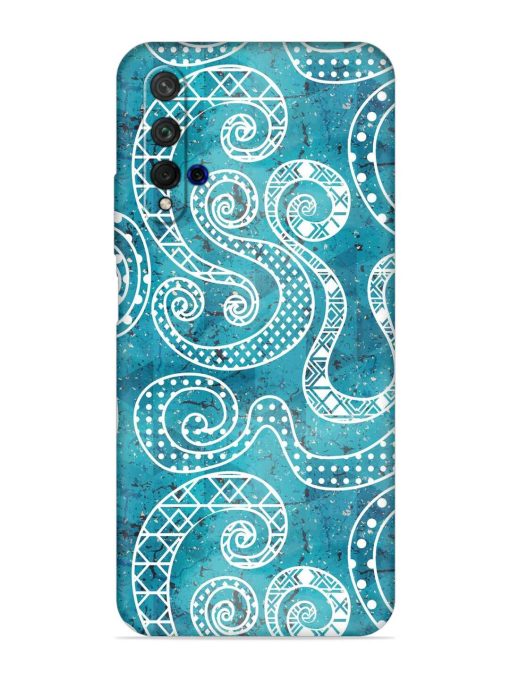 Vintage Curved Seamless Embossed Soft Silicone Case for Honor 20 Zapvi