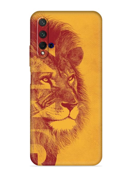 Gold Lion Crown Art Embossed Soft Silicone Case for Honor 20 Zapvi