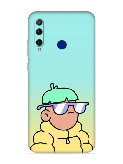 Doodles Cool Character Embossed Soft Silicone Case for Honor 20I