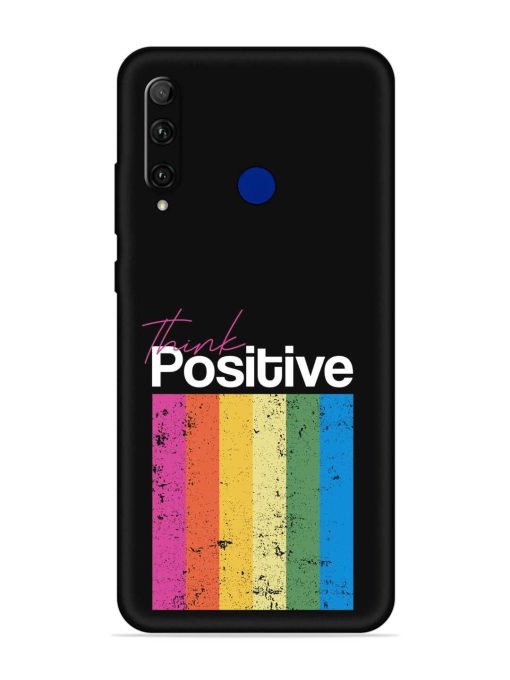 Think Positive Typography Embossed Soft Silicone Case for Honor 20I Zapvi