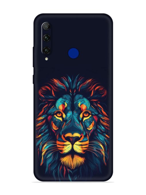 Colorful Lion Embossed Soft Silicone Case for Honor 20I Zapvi