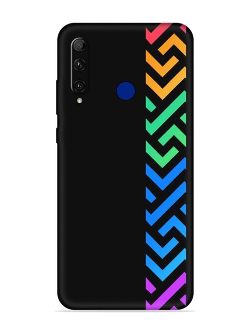 Colorshape Stripes Embossed Soft Silicone Case for Honor 20I