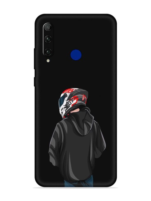 Motorcycle Rider Embossed Soft Silicone Case for Honor 20I