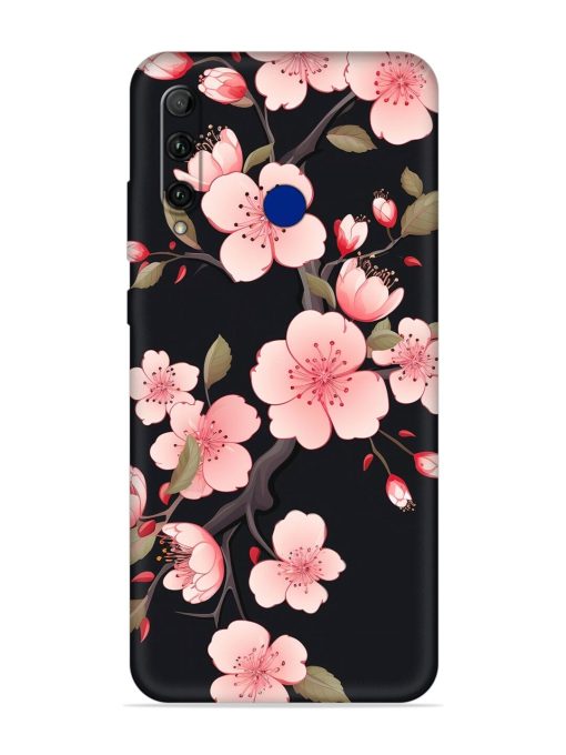 Cherry Blossom Embossed Soft Silicone Case for Honor 20I Zapvi