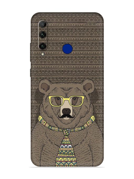 Grizzly Bear Embossed Soft Silicone Case for Honor 20I Zapvi