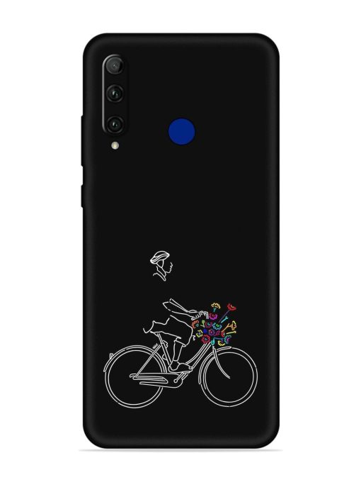 Minimalist Cycle Art Embossed Soft Silicone Case for Honor 20I