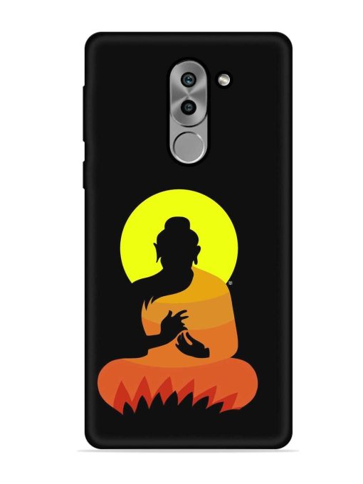 Buddha Art Black Embossed Soft Silicone Case for Honor 6X