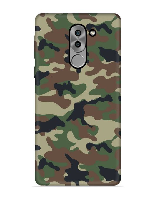 Army Military Camouflage Dark Green Embossed Soft Silicone Case for Honor 6X Zapvi