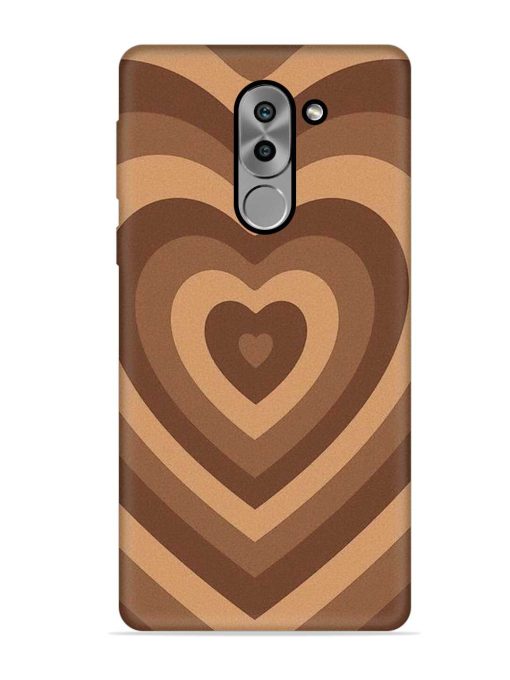 Brown Heart Embossed Soft Silicone Case for Honor 6X Zapvi