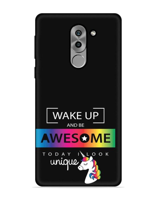 Inspirational Quote Unicorn Embossed Soft Silicone Case for Honor 6X Zapvi