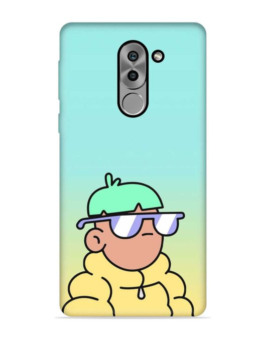 Doodles Cool Character Embossed Soft Silicone Case for Honor 6X