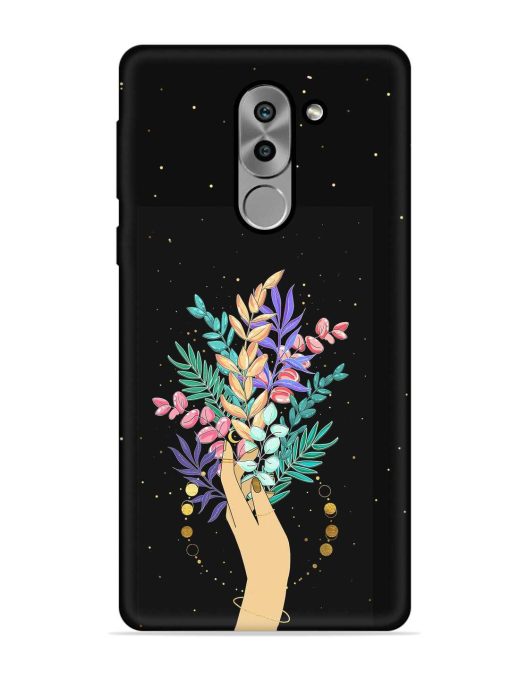 Flower On Hand Embossed Soft Silicone Case for Honor 6X