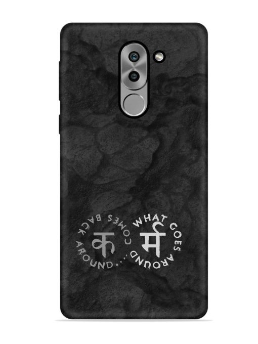 Karma Hindi Word Embossed Soft Silicone Case for Honor 6X Zapvi