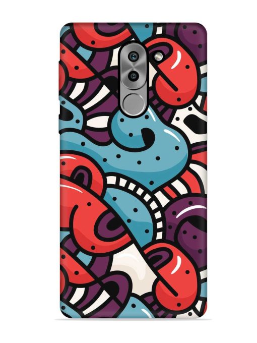 Seamless Backdrop Colorful Embossed Soft Silicone Case for Honor 6X