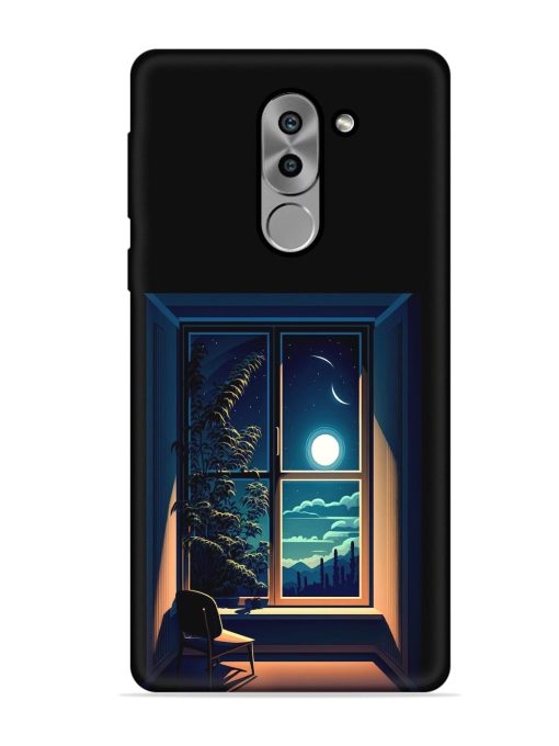 Night View At Window Embossed Soft Silicone Case for Honor 6X