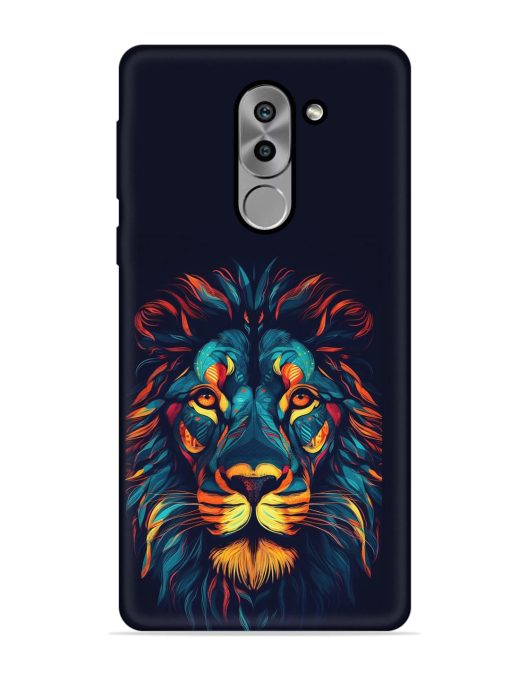 Colorful Lion Embossed Soft Silicone Case for Honor 6X