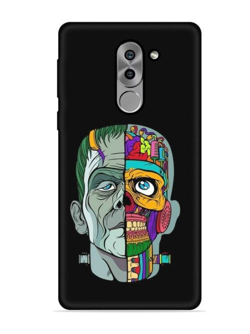 Men Vs Skull Embossed Soft Silicone Case for Honor 6X