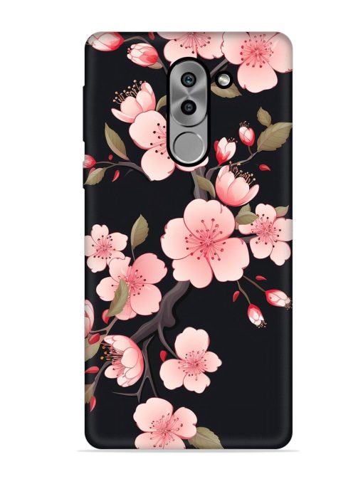 Cherry Blossom Embossed Soft Silicone Case for Honor 6X