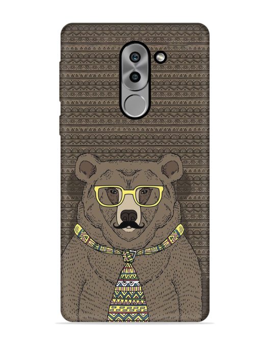 Grizzly Bear Embossed Soft Silicone Case for Honor 6X