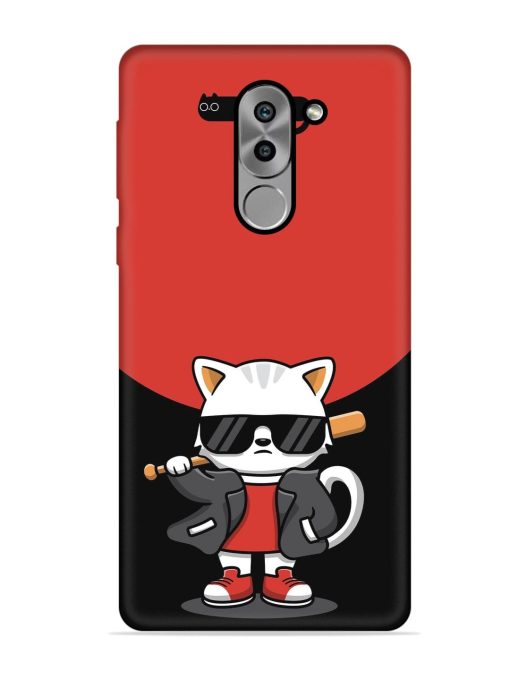 Cool Little Bear Cartoon Embossed Soft Silicone Case for Honor 6X