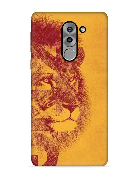 Gold Lion Crown Art Embossed Soft Silicone Case for Honor 6X