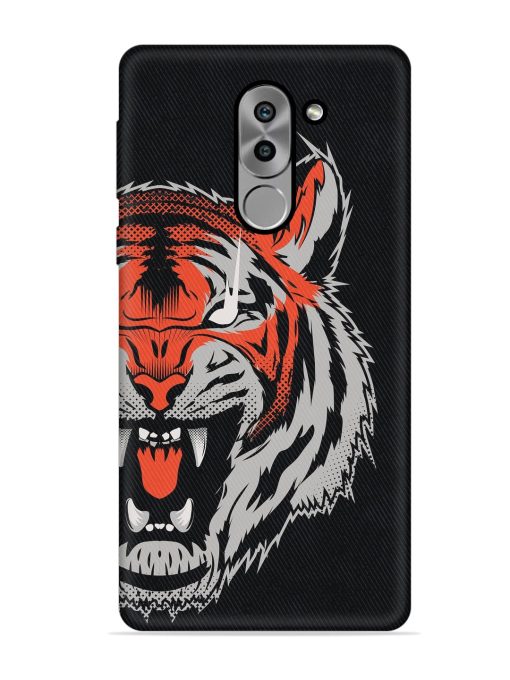 Tiger Aggression Embossed Soft Silicone Case for Honor 6X