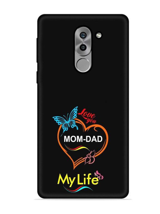 Love You Mom Dad Embossed Soft Silicone Case for Honor 6X