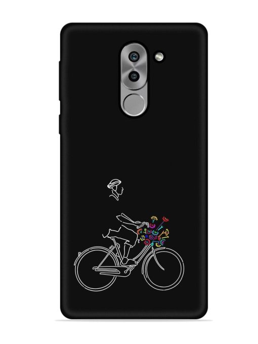 Minimalist Cycle Art Embossed Soft Silicone Case for Honor 6X