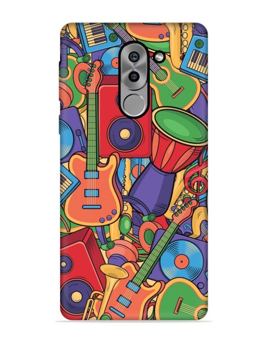 Colorful Music Art Embossed Soft Silicone Case for Honor 6X Zapvi