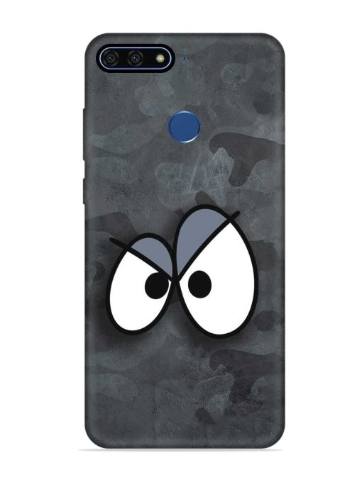 Big Eyes Night Mode Embossed Soft Silicone Case for Honor 7A Zapvi